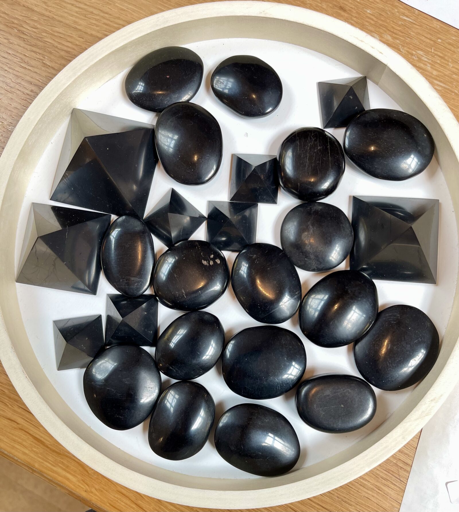 Shungite Palm Stone x2 - Image 2