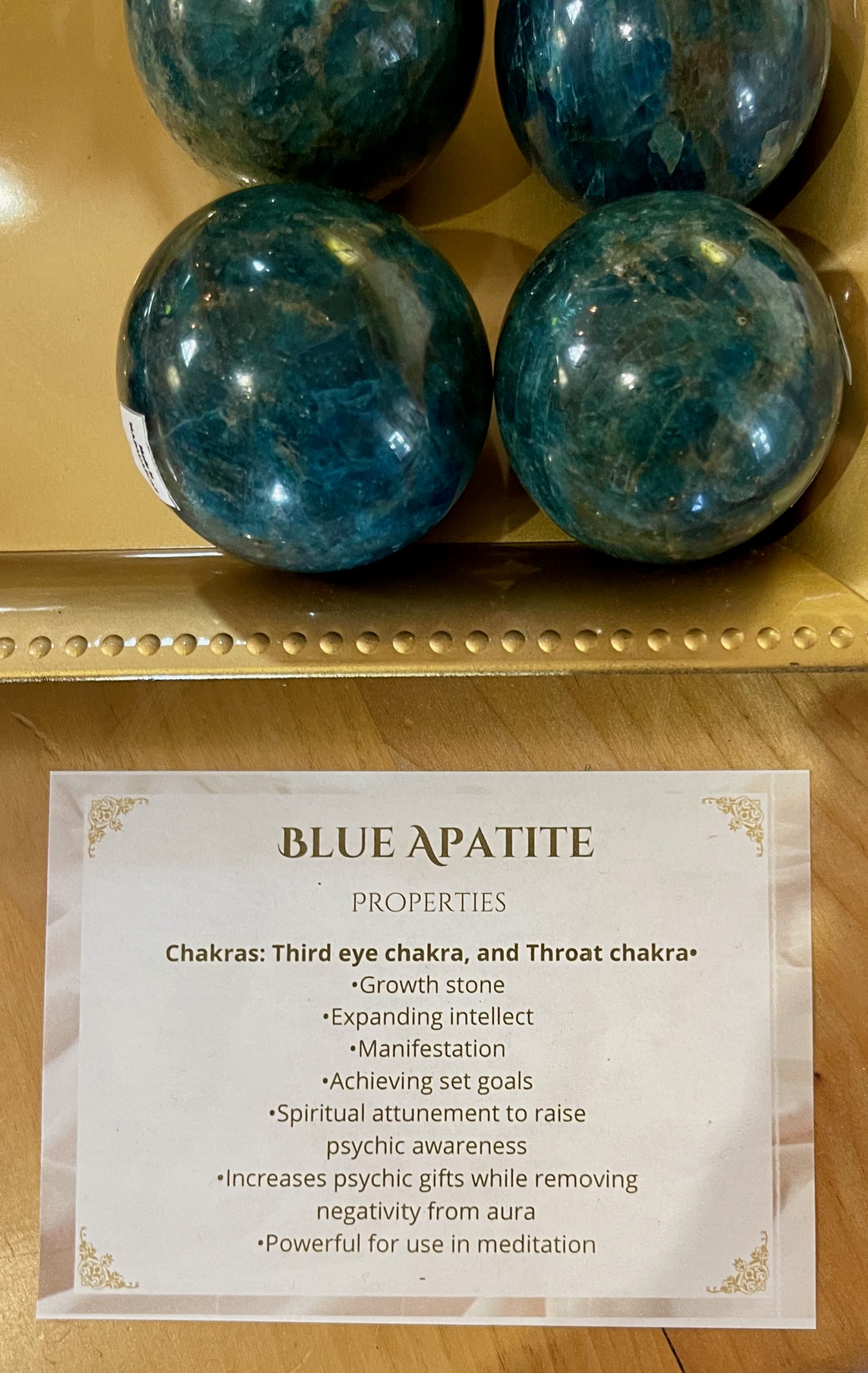 Blue Apatite Palm Stones - Image 2