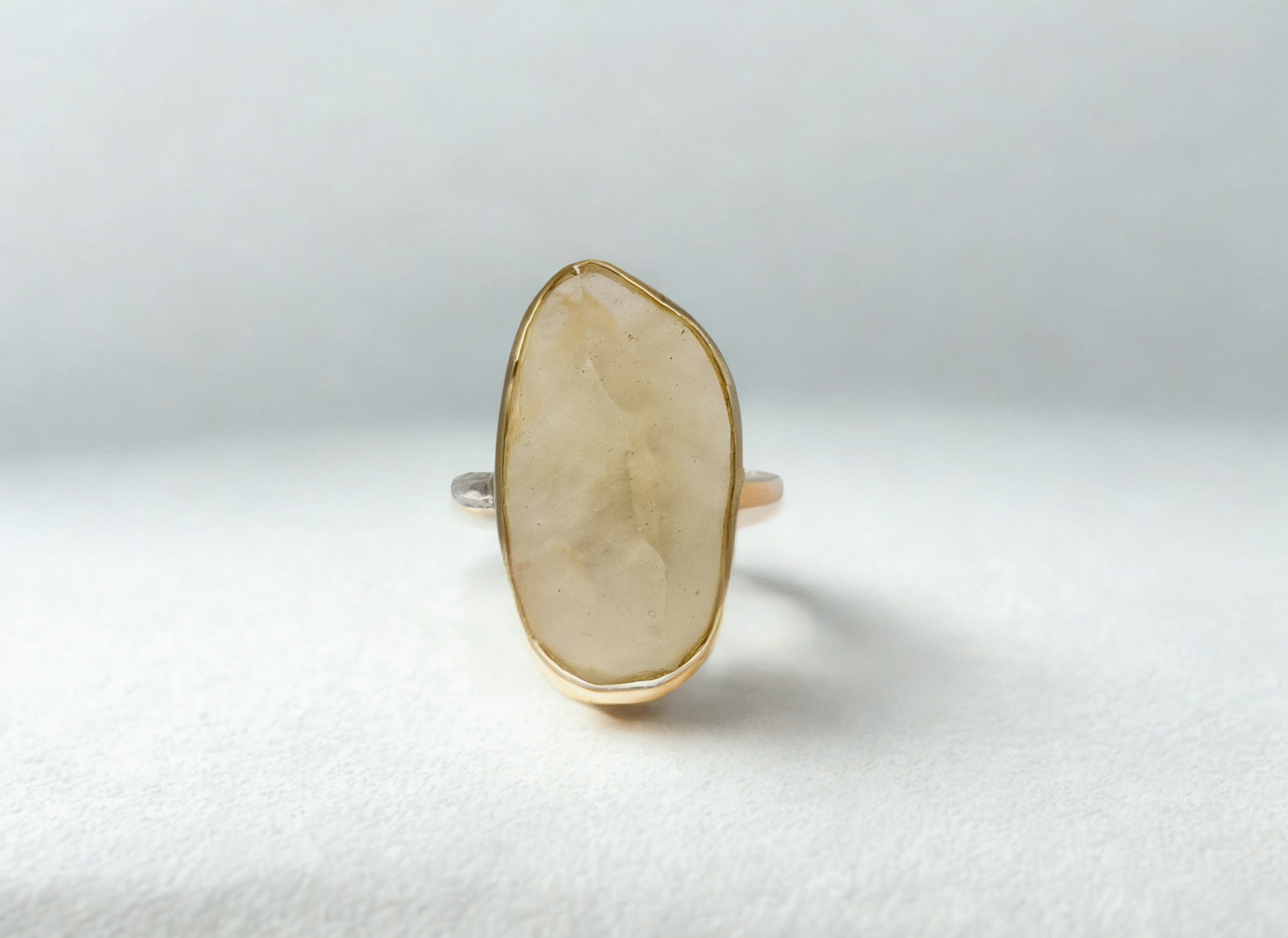 Tektite Raw Extra Large Oblong Ring 6 and 8